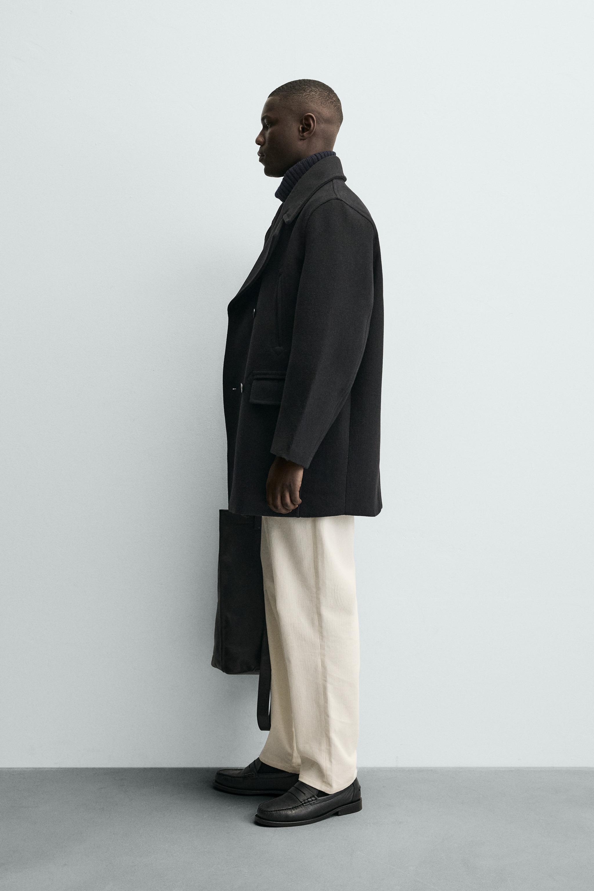 DOUBLE BREASTED POCKET OVERCOAT